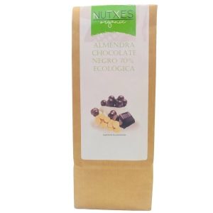 Almendra choco negro 70% eco 200gr - Nutxes